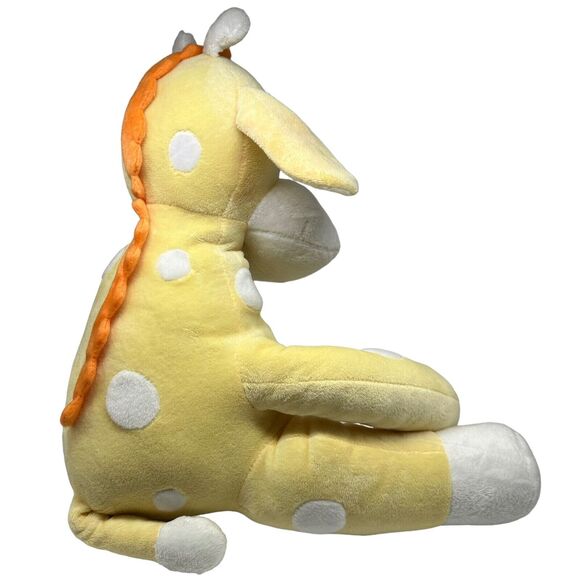 Piccolo Bambino Giraffe Yellow w White Polka Dots Plush Stuffed Animal Toy 13" - Picture 6 of 10